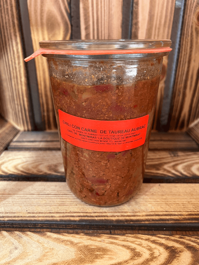 Chili con carne de taureau Aubrac