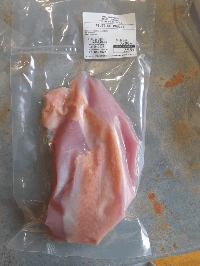 Filet de poulet 