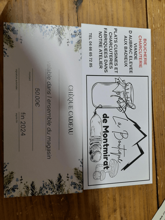 Carte cadeaux  